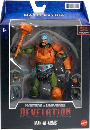 MASTERS OF THE UNIVERSE: REVELATION MASTERVERSE FIGURA 2021 MAN-AT-ARMS 18 CM