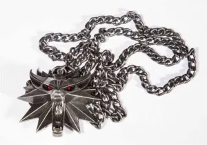 THE WITCHER 3 EMBLEMA LOBO MEDALLON COLGANTE CON LUZ LED THE WITCHER 3 EMBLEMA LOBO MEDALLON COLGANTE CON LUZ LED