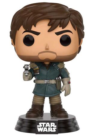 STAR WARS ROGUE ONE CABEZON 9 CM CAPTAIN CASSIAN ANDOR VINYL POP           