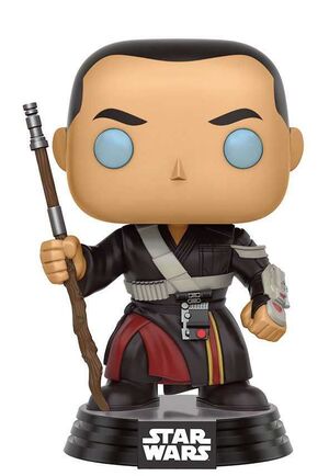 STAR WARS ROGUE ONE CABEZON 9 CM CHIRRUT IMWE VINYL POP                    
