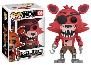 FIVE NIGHTS AT FREDDY'S FIGURA 9 CM FOXY THE PIRATE VINYL POP              