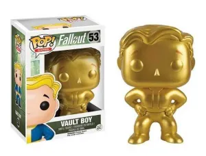 FALLOUT FIGURA 9 CM VAULT BOY GOLD VINYL POP (EDICION LIMITADA)            
