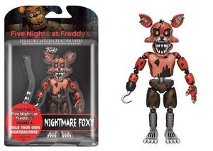 FIVE NIGHTS AT FREDDY´S FIGURA 13 CM NIGHTMARE FOXY                        