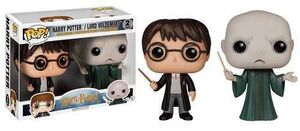 HARRY POTTER PACK FIGURAS 9 CM HARRY + VOLDEMORT VINYL POP                 