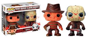 JASON & FREDDY PACK 2 FIGURAS 9 CM BLOODY HORROR CLASSIC VINYL POP         