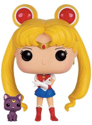 SAILOR MOON FIG 9 CM SAILOR MOON & LUNA GLITTER VINYL POP                  