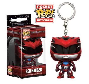 POWER RANGERS LLAVERO 4 CM RED RANGER POCKET POP                           