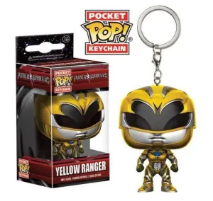 POWER RANGERS LLAVERO 4 CM YELLOW RANGER POCKET POP                        