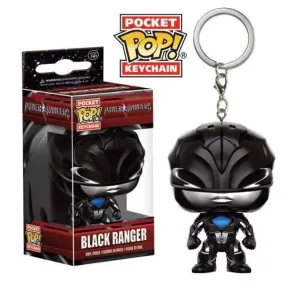 POWER RANGERS LLAVERO 4 CM BLACK RANGER POCKET POP                         