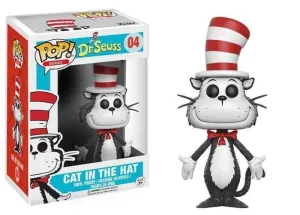DR SEUSS FIGURA 9 CM CAT IN THE HAT VINYL POP                              