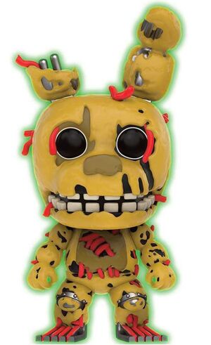 FIVE NIGHTS AT FREDDY'S FIGURA 9 CM SPRINGTRAP GITD VINYL POP              