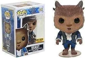 LA BELLA Y LA BESTIA FIGURA 9 CM BEAST (FLOCKED) VINYL POP! FUNKO 243      