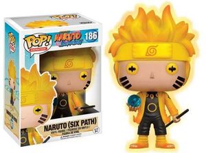 NARUTO SHIPPUDEN FIGURA 9 CM GITD VINYL POP SIX PATHS SAGE MODE            