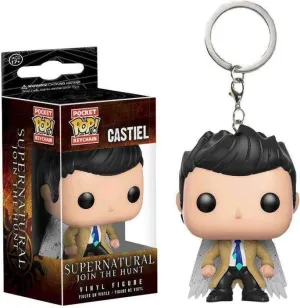 SUPERNATURAL LLAVERO 4 CM CASTIEL POCKET POP                               