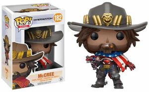 OVERWATCH FIGURA 9 CM MCCREE VINYL POP! FUNKO 182                          