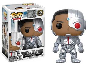 LIGA DE LA JUSTICIA FIGURA 9 CM CYBORG VINYL POP                           