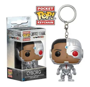 LIGA DE LA JUSTICIA LLAVERO 4 CM CYBORG POCKET POP                         