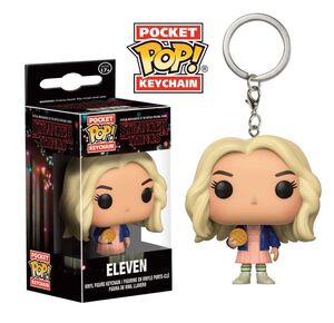 STRANGER THINGS LLAVERO 4 CM ELEVEN WITH WIG POCKET POP                    