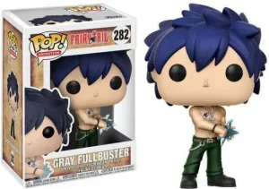 FAIRY TAIL FIGURA 9 CM GRAY FULLBUSTER VINYL POP! FUNKO 282                