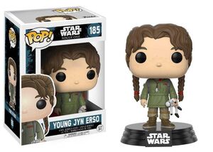 STAR WARS ROGUE ONE CABEZON 9 CM YOUNG JYN ERSO VINYL POP! FUNKO 185       