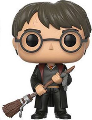 HARRY POTTER POP! MOVIES VINYL FIGURA HARRY WITH FIREBOLT & FEATHER 9 CM