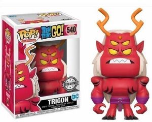 TEEN TITANS GO! FIGURA 9 CM TRIGON VINYL POP! DC FUNKO 540                 