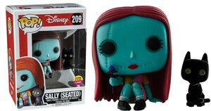 PESADILLA ANTES DE NAVIDAD FIGURA 9 CM SALLY (SEATED) GITD VINYL POP!      