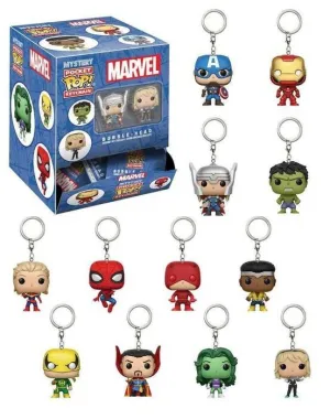 MARVEL COMICS LLAVERO 4 CM POCKET POP! (SURTIDO)                           