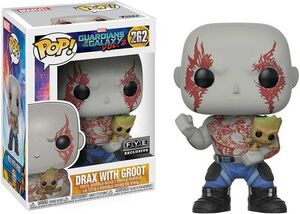 GUARDIANES DE LA GALAXIA VOL.2 CABEZON 9 CM DRAX WITH GROOT POP! FUNKO 262 