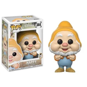 BLANCANIEVES Y LOS 7 ENANITOS FIG 9 CM HAPPY VINYL POP! FUNKO 344          