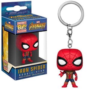 LOS VENGADORES INFINITY WAR LLAVERO 4 CM IRON SPIDER POCKET POP!           