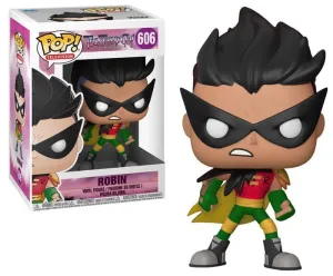 TEEN TITANS GO! FIGURA 9 CM ROBIN VINYL POP! FUNKO 606                     