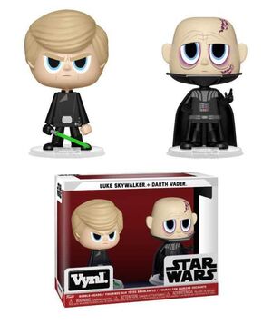 STAR WARS PACK DARTH VADER Y LUKE SKYWALKER FIG 9CM VYNL                   