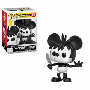 MICKEY MAUS 90TH ANNIVERSARY FIG 9CM POP PLANE CRAZY                       