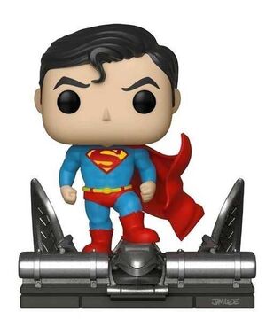 SUPERMAN FIG 9CM POP SUPERMAN EN GARGOLA (JIM LEE)  ED. ESPECIAL           