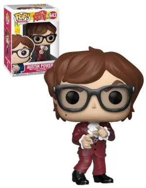 AUSTIN POWER FIG 9CM POP AUSTIN (RED SUIT)                                 
