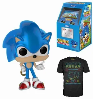 SONIC POP Y CAMISETA EN CAJA DE REGALO TALLA S SONIC POP Y CAMISETA EN CAJA DE REGALO TALLA S