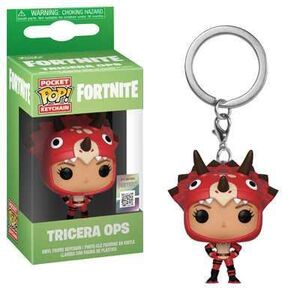 FORTNITE LLAVERO POCKET POP 4CM TRICERA OPS                                