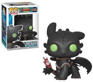 CÓMO ENTRENAR A TU DRAGÓN 3 POP! VINYL FIGURA TOOTHLESS 9 CM          