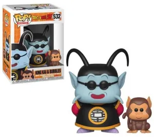 DRAGON BALL Z FIG 9CM POP KING KAI & BUBBLES                               