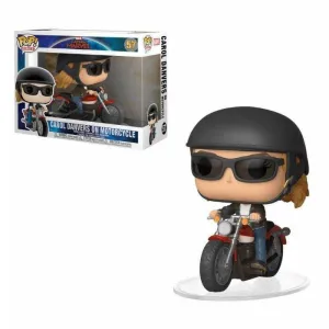 CAPITANA MARVEL FIG 15CM POP CAROL DANVERS EN MOTOCICLETA                   