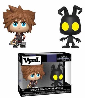 KINGDOM HEARTS 3 PACK SORA Y HEARTLESS FIG 9CM VYNL                        