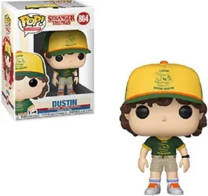 STRANGER THINGS TEMP 3 FIG 9CM POP DUSTIN EN EL CAMPAMENTO                 