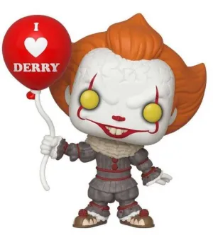 IT 2 FIG 9CM POP PENNYWISE CON GLOBO ROJO                                  