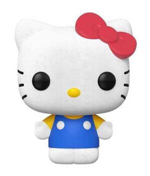 HELLO KITTY FIG 9CM POP HELLO KITTY CLASSIC (FLOCKED)                      