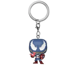 VENOM LLAVERO POCKET POP 4CM CAPITAN AMERICA                               