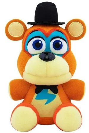FIVE NIGHTS AT FREDDYS SECURITY BREACH PELUCHE 15CM GLAMROCK FREDDY        