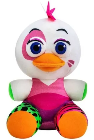 FIVE NIGHTS AT FREDDYS SECURITY BREACH PELUCHE 15CM GLAMROCK CHICA         