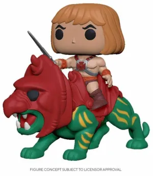 MASTERS OF THE UNIVERSE FIG 18CM POP HE-MAN EN BATTLE CAT                  