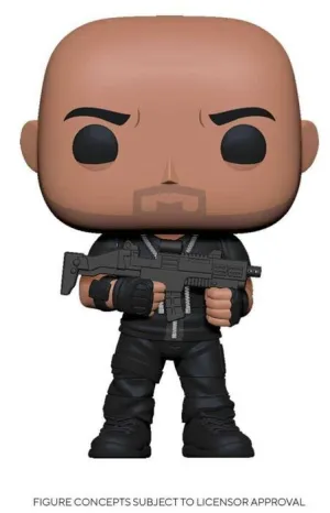 FAST & FURIOUS FIG 9CM POP HOBBS                                           